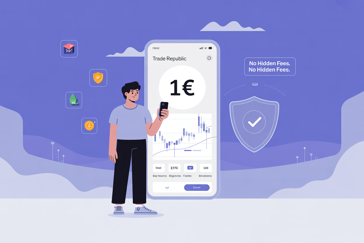 frais et commissions de trade republic illustration