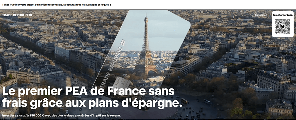 Trade république accueil PEA